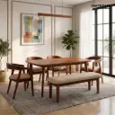 Vetra Kian 6 seater dining set with Bench 