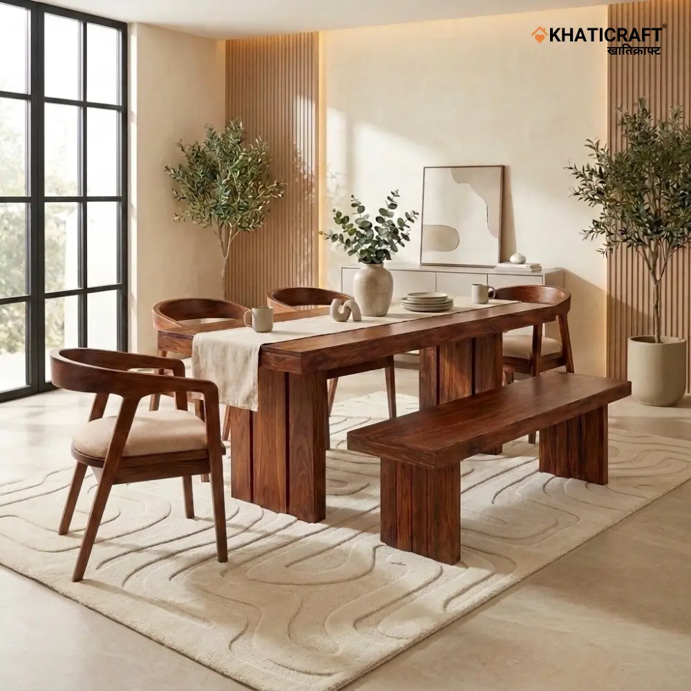 Vetra Hola 6 seater dining set with Bench 