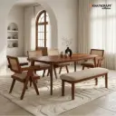 Rukm Kian 6 seater dining set  with Bench 