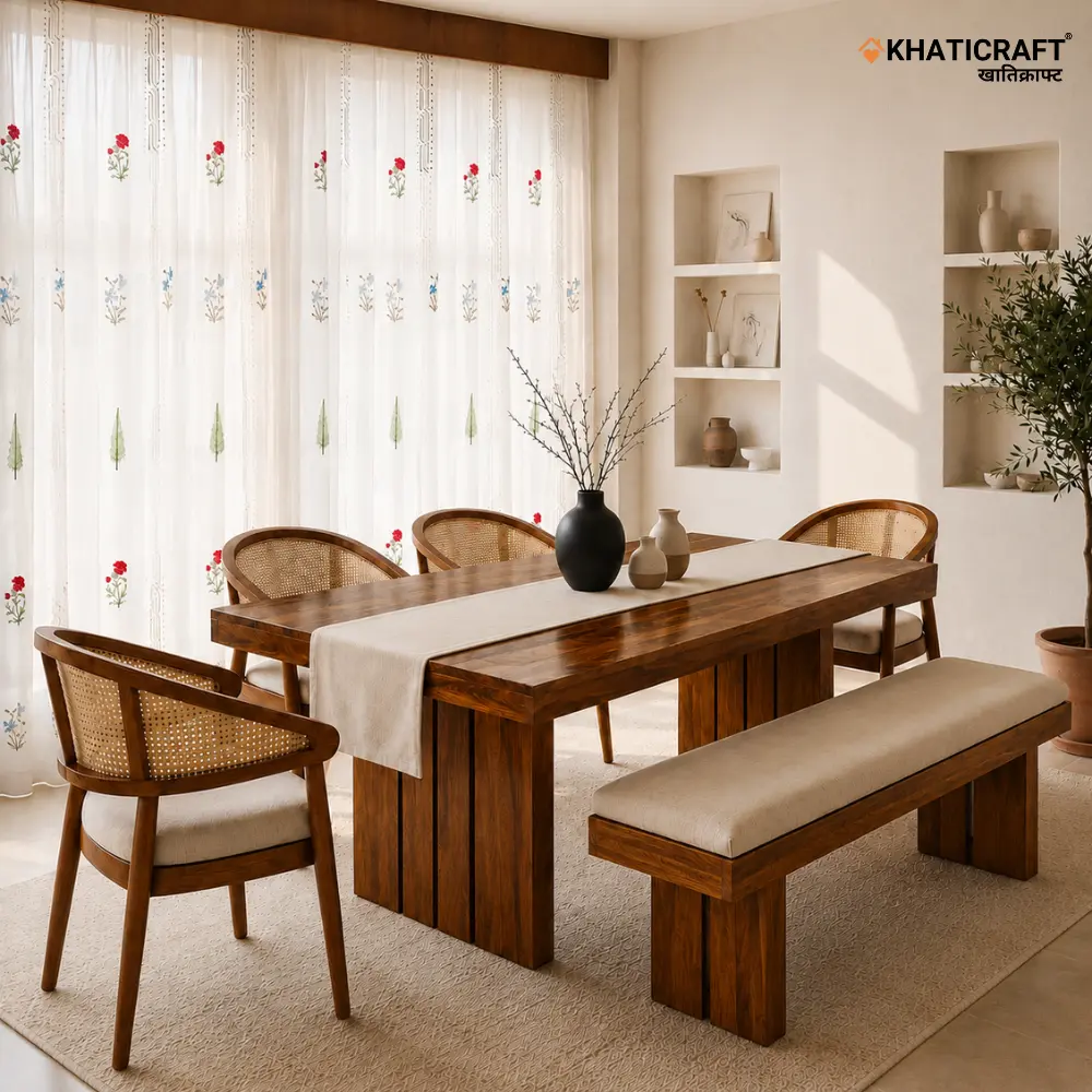 Kupak Hola 6 seater dining set with Bench