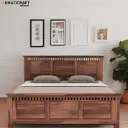 Kuber Solid Wood Bed King Size Box Storage